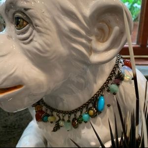 Van Galz semi precious large stone necklace